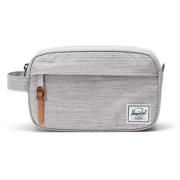 Herschel Chapter Small Travel Kit Light Grey Crosshatch