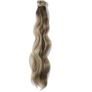 Rapunzel of Sweden Vegan Fibre Clip-in Ponytail Beach Wave  Dark