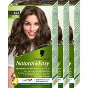 Schwarzkopf Natural&Easy 563 Sval Ljusbrun 3-pack