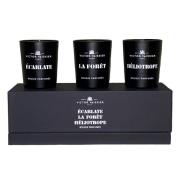 Victor Vaissier Bougie parfumée 3-set 70g (Héliotrope, Écarlate,