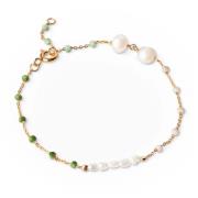 Enamel Lola Perla Armband 18 kt. Silber Vergoldet B81G-Confident