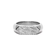 IX Studios Mini Brushed Hexagon Ring 22 kt. Silber DMN0307RH