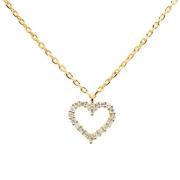 PDPAOLA Heart Halskette 18 kt. Silber vergoldet CO01-220-U