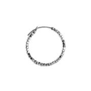 Jane Kønig Small Bead Creole Ohrring Single Silber P1024-S