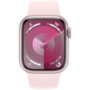 Apple Series 9 GPS 41mm Pink Case Light Pink Sport Band MR933