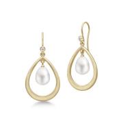 Julie Sandlau Afrodite Droplet Ohrringe 22 kt. Silber vergoldet SDM84G...