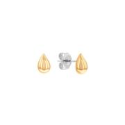 Calvin Klein SCULPTURED DROPS Ohrringe 18 kt. Edelstahl Vergoldet 3500...