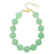 Nuni Copenhagen Jasmin Armband 24 kt. Silber Vergoldet A3118-Green