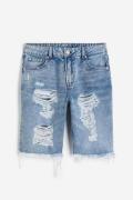 H&M Bermuda Low Shorts Helles Denimblau in Größe 32. Farbe: Light deni...