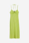 H&M Slipkleid mit Perlendetail Olivgrün, Alltagskleider in Größe XL. F...