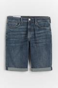 H&M Freefit® Slim Denim Shorts Dunkelblau in Größe W 30. Farbe: Dark d...