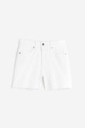 H&M Hohe Denim-Shorts Weiß in Größe 34. Farbe: White