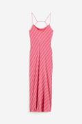 H&M Slipkleid Rosa/Gestreift, Alltagskleider in Größe XXL. Farbe: Pink...