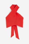 H&M Kurzes Neckholdertop Rot, Tops in Größe XL. Farbe: Red