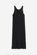 H&M Kleid aus Leinenmix Schwarz, Alltagskleider in Größe XL. Farbe: Bl...