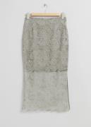 & Other Stories Decorative Lace Pencil Skirt Light Beige, Röcke in Grö...
