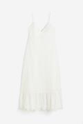H&M Kleid mit Broderie Anglaise Weiß, Alltagskleider in Größe XL. Farb...