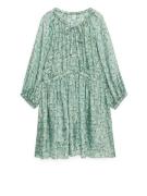 Arket Florales Kleid Grün, Alltagskleider in Größe 34. Farbe: Green