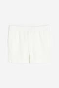 H&M Leinenshorts Regular Fit Weiß in Größe M. Farbe: White