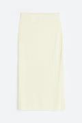 H&M Gerippter Strickrock Hellbeige, Röcke in Größe L. Farbe: Light bei...