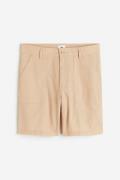 H&M Shorts aus Leinenmix Relaxed Fit Beige in Größe W 31