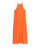 Arket Trägerkleid aus Lyocell Orange, Alltagskleider in Größe M