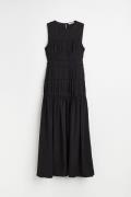 H&M Plisseekleid Schwarz, Alltagskleider in Größe XS. Farbe: Black