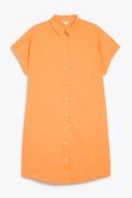 Monki Denim-Midikleid Orange, Alltagskleider in Größe XXS