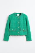 H&M Blazer aus Strukturstoff Mintgrün, Jacken in Größe XS. Farbe: Mint...