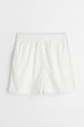 H&M Shorts aus Baumwollpopeline Weiß in Größe XL. Farbe: White