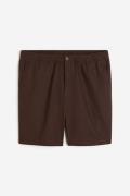H&M Shorts aus Leinenmix Regular Fit Dunkelbraun in Größe XXL. Farbe: ...