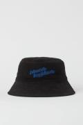 H&M Bucket Hat aus Cord Schwarz/Don’t Do Boyfriends, Hut in Größe XS/S...