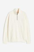H&M Sweatshirt in Loose Fit Cremefarben, Sweatshirts Größe XS. Farbe: ...