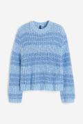 H&M Pullover Hellblau/Gestreift in Größe S. Farbe: Light blue/striped