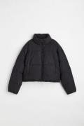 H&M Puffer Jacket Schwarz, Jacken in Größe L. Farbe: Black