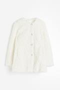 H&M Jacke aus Teddyfleece Cremefarben, Jacken in Größe S. Farbe: Cream