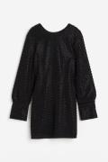 H&M Kleid mit Perlenverzierung Schwarz, Party kleider in Größe S. Farb...
