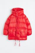 H&M Daunenjacke mit Kapuze Rot, Jacken in Größe S. Farbe: Red