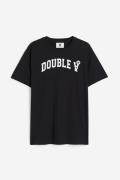 Double A By Wood Ace Ivy T-shirt Black in Größe XL