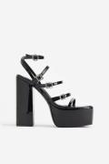 Public Desire Flawless Schwarz, Heels in Größe 41. Farbe: Black