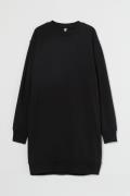 H&M Sweatkleid Schwarz, Alltagskleider in Größe XXS. Farbe: Black