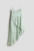 H&M Asymmetrisches Kleid mit Volants Mattes Mintgrün, Kleider in Größe...