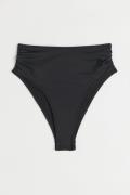 H&M Bikinihose Brazilian Schwarz, Bikini-Unterteil in Größe 42. Farbe:...