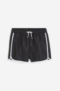 H&M Badeshorts aus Nylon Schwarz/Weiß in Größe 146/152. Farbe: Black/w...