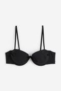 H&M Wattiertes Bikinitop Schwarz, Bikini-Oberteil in Größe 85B. Farbe:...