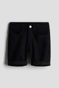 H&M Jeansshorts Slim Fit Schwarz in Größe 158. Farbe: Black 020