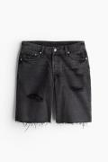 H&M Baggy Low Denim Shorts Schwarz in Größe 42. Farbe: Black