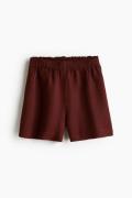 H&M Schlupfshorts aus Leinenmix Dunkelbraun in Größe S. Farbe: Dark br...