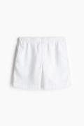 H&M Leinenshorts in Regular Fit Weiß Größe XXXL. Farbe: White