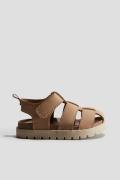 H&M Fisherman-Sandalen Braun in Größe 24. Farbe: Brown